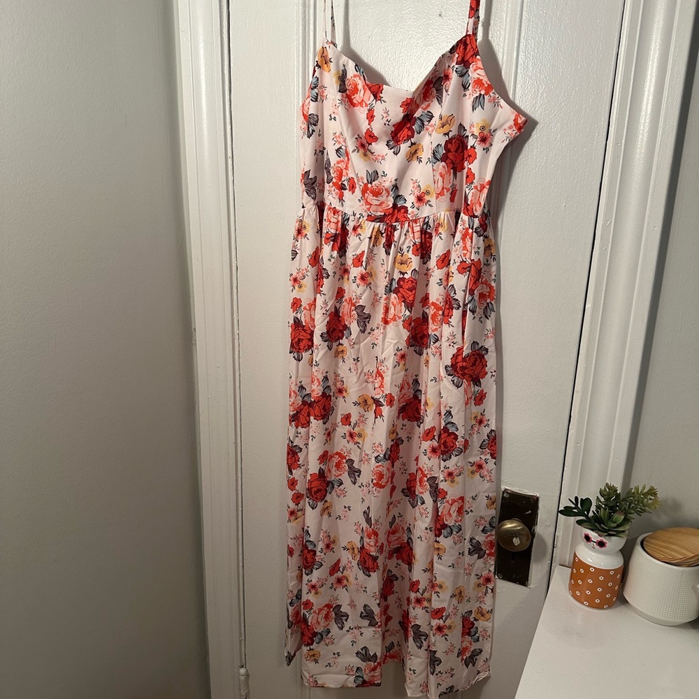 Floral Print Sleeveless Dress